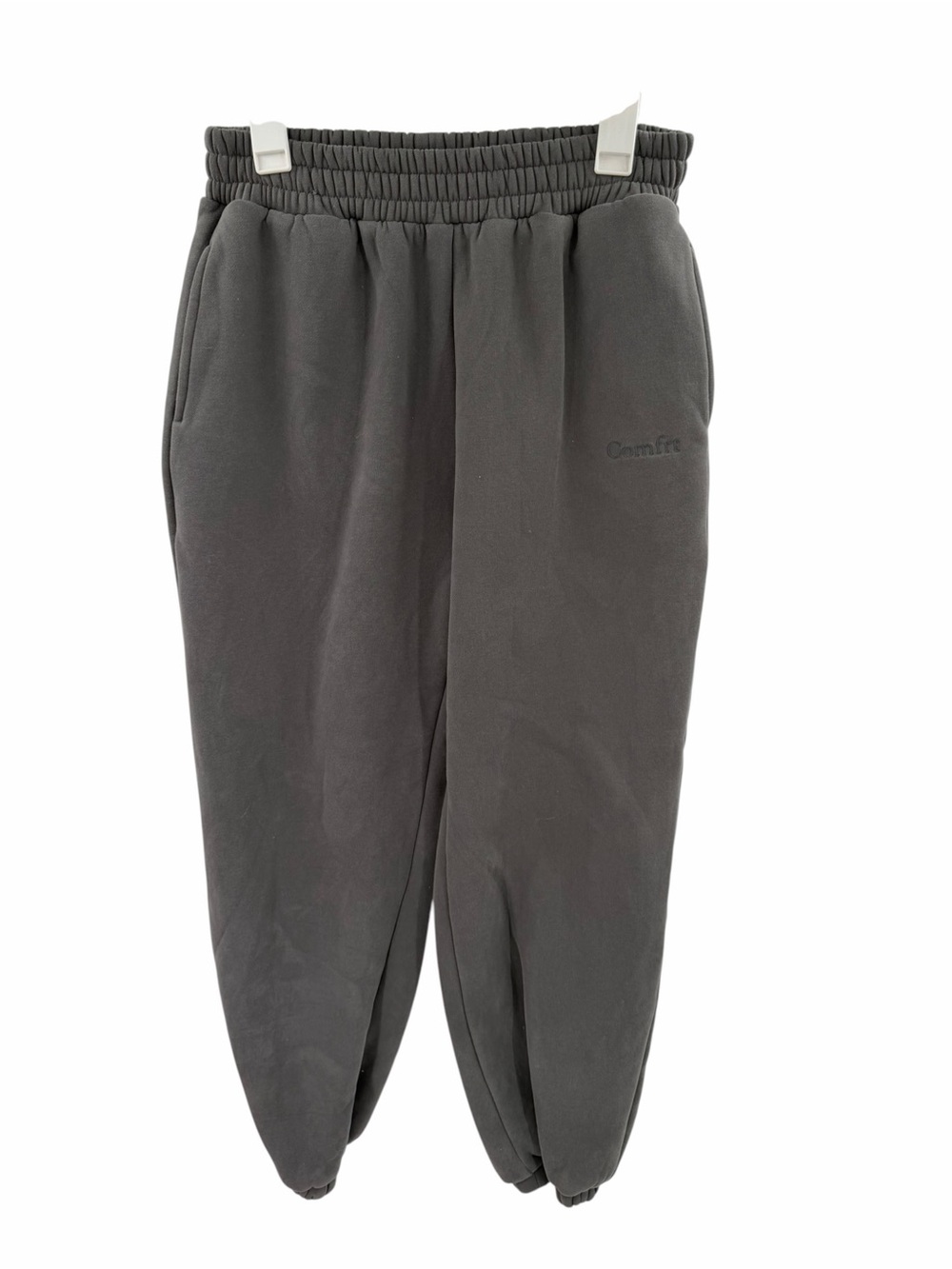 Comfrt Gray Elastic-Waist Sweatpant Joggers Size Medium